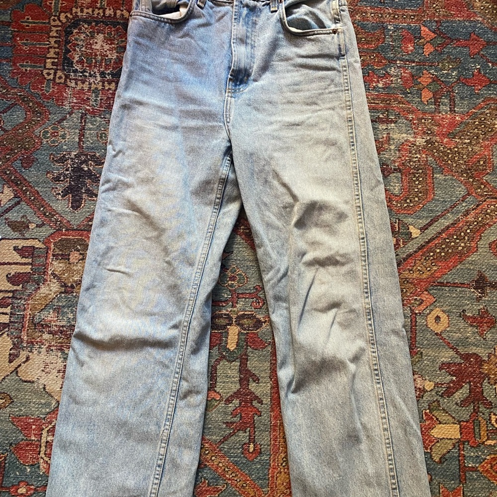 B SIDES Light Blue Straight Leg Jeans